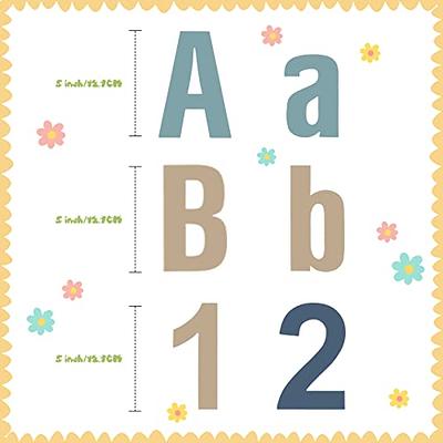  216 Pcs Boho Bulletin Board Letters Poster Board Letter  Classroom Chalkboard Decor 4 Inch Welcome Letters Combo Alphabet Numbers  Punctuation Symbol Cutouts with Adhesives Letters for Bulletin Board :  Office Products