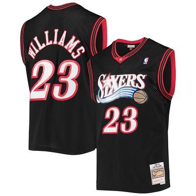 Mitchell & Ness Men's Mitchell & Ness Allen Iverson Red Philadelphia 76ers  Big Tall Hardwood Classics Swingman Player Jersey