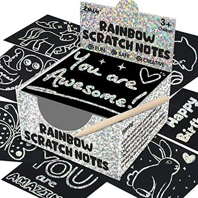 ZMLM Scratch Paper Art-Crafts Gift: Bulk Rainbow Magic Paper