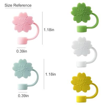  Hotanry 4 Pcs Stanley Cup Straw Cover Flower, 10mm