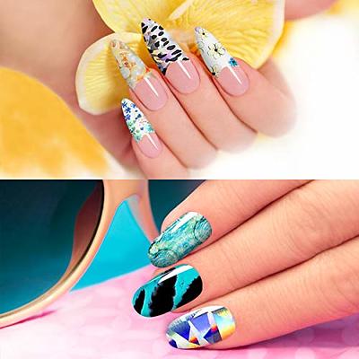 Airbrush Stencils Nail Stickers 3D Butterfly Flame Four Pointed