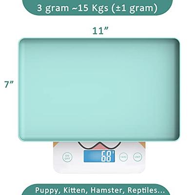 Pet Scale for Newborn Puppy and Kitten, Pet Scale with Detachable Tray for Dog  Whelping Nursing, Weigh Pets Baby in Grams, 33lbs (±1 Gram) (Blue) - Yahoo  Shopping