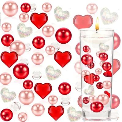 Valentine's Day Vase Filler Pearl Decoration for Vase Floating Pearls  Transparent Water Beads for Wedding Valentine's Day Decor