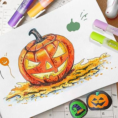 ZSCM Halloween Pumpkin Painting Kit Pens Acrylic Markers Paint Markers -  Yahoo Shopping