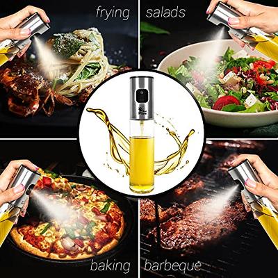 Oil Spray Bottle Glass Kitchen Oil Sprayer For Air Fryer, Cooking