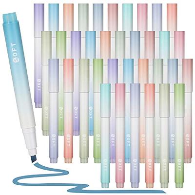 HANKU Pastel Highlighters Set, 24 Unique Retro Colors, Highlighters  Assorted Colors, Quick Dry Dual tip and Fine Tip No Bleed Highlighter  Markers for Bible Journals Planners Books Notes - Yahoo Shopping