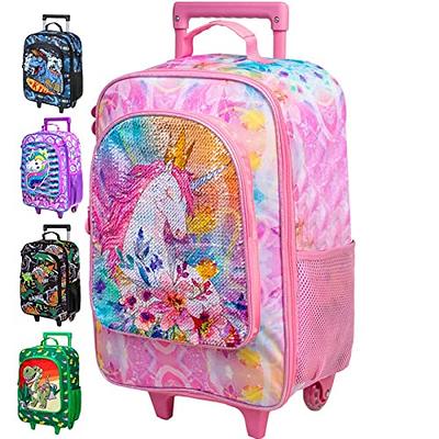 emissary Kids Luggage With Wheels For Girls, Unicorn Kids Luggage Set,  Childrens Luggage For Girls With Wheels, Kids Suitcases With Wheels For  Girls
