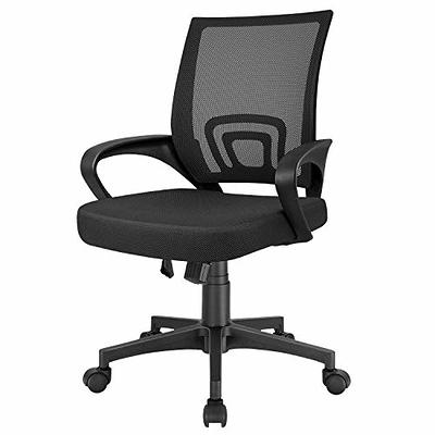 ALPHA HOME Ergonomic Fabric Mid Back Office Task Chair With Lumbar