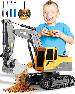 Remote Control Excavator Toys for Boys with Extra Rechargeable Batteries  for Long Lasting Fun - 1:24 Scale Excavator RC Construction Vehicle Toys -  Realistic Construction Toys - Best Gift for Kids 3-7 - Yahoo Shopping