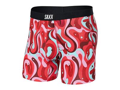 SAXX UNDERWEAR Vibe Super Soft Boxer Brief (Lava Lamp Flamingo
