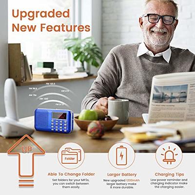  Avantree SP850 Rechargeable Portable FM Radio with Bluetooth  Speaker and SD Card MP3 Player 3-in-1, Auto Scan Save, LED Display, Small  Handheld Pocket Battery Operated Wireless Radio (No AM) : Electronics