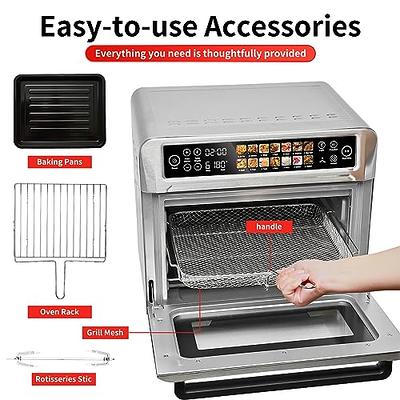 COSORI Toaster Oven Air Fryer Combo, 12-in-1, 26QT Convection Oven  Countertop, Stainless Steel with Toast Bake and Broil, Smart
