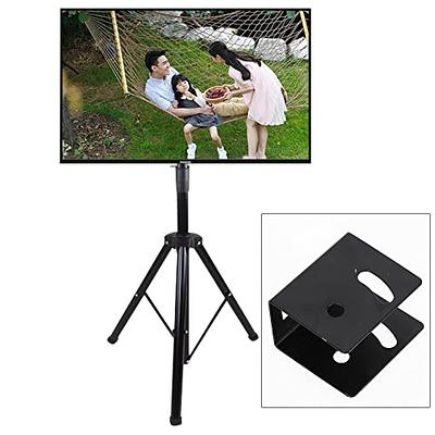 PERLESMITH TV Tripod Stand-Portable TV Stand for 23-60 Inch LED LCD OLED  Flat Screen TVs-Height Adjustable Display Floor TV Stand with VESA  400x400mm