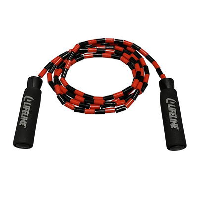 Athletic Works Adjustable Weighted Jump Rope, Adjusts up to 9' Length,  Black 