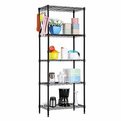 VEVORbrand 4-Tier Shelf Stainless Steel Shelving 330LB Capacity per Shelf  Commercial Standing Shelf Unit for Kitchen, Office, Garage Storage