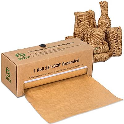 Honeycomb Packing Paper 12” x 72' Kraft Brown Wrapping Paper Roll for Packing  Shipping and Moving Supplies Alternative to Bubble and Foam Wrap - Yahoo  Shopping