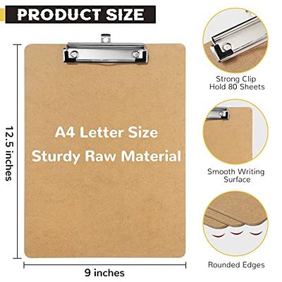 26 Pack Hardboard Office Wood Clipboards, Standard A4 Letter Size,  Clipboards with Low Profile Mental Clip, Large Duty Clipboards Bulk, School  Office Supplies - Yahoo Shopping