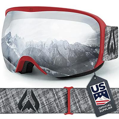 OutdoorMaster OTG Ski Goggles - Over Glasses Ski/Snowboard Goggles for Men,  Women & Youth - 100% UV Protection