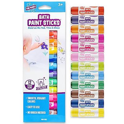 Tub Works Bath Paint Sticks™ Bath Toy, 12 Count, Nontoxic, Washable  Bathtub Paint for Kids & Toddlers, Twistable Sticks Draw Smoothly on Tub  Walls