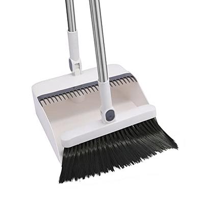 Household Broom And Dustpan Set, Long Handle Floor Cleaning Broom Dustpan  Set, Rotatable Broom And Dustpan With Comb Tooth, To Remove Dust And  Garbage, For Home, Kitchen, Room, Office, Cleaning Supplies, Cleaning