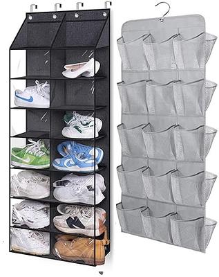 Yocice Wall Mounted Shoes Rack 4Pack with Sticky Hanging Strips, Plastic  Shoes Holder Storage Organizer,Door Shoe Hangers (SM03-White-4)