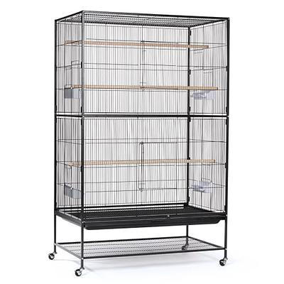 Prevue Hendryx Signature Select Series Wrought Iron Bird Cage in Black