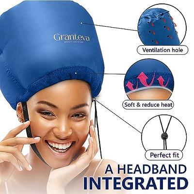 Granteva Hair Dryer Bonnet w/A Headband Integrated That Reduces Heat Around  Ears & Neck - Blow Dryer Attachment for Hair Dryer, Speeds Up Drying Time -  Yahoo Shopping