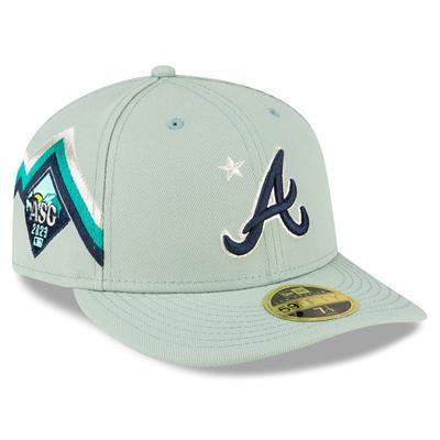 Atlanta Braves New Era White Logo Low Profile 59FIFTY Fitted Hat