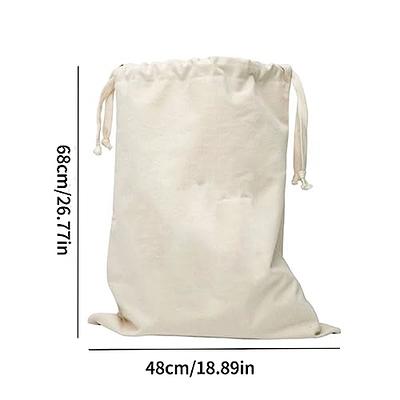 Home and Travel Laundry Bag Clothes Hamper Drawcord Canvas 