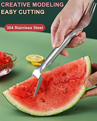 Watermelon Slicer Large Stainless Steel Fruit Cutter Kitchen