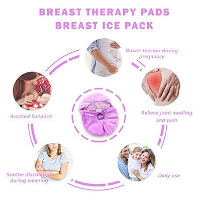 HiFineCare Breast Therapy Pads Breast Ice Pack, Hot Cold Breastfeeding Gel  Pads, Boost Milk Let-Down with Gel Bead 2 Pads (L2)