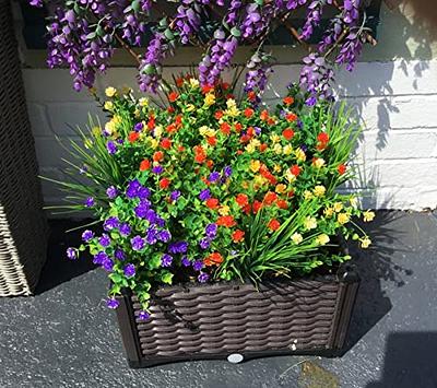 3 Bundles Artificial Flowers Outdoor Uv Resistant Plant - Temu