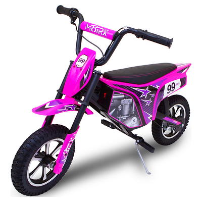 Pink Kids Motorcycle,6V Battery Powered Toddler Chopper Motorbike Ride on  Toy W/