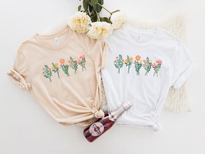 Wild Flowers Shirt Wildflower Tshirt Floral Shirt Botanical Shirt