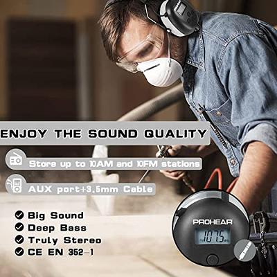 Bluetooth Hearing Protection, Nrr 25dB Noise Reduction Earmuff