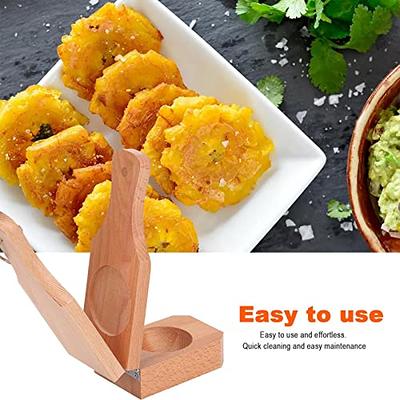 Tostonera, Tostones Plantain Press, Wooden Plantain Smasher