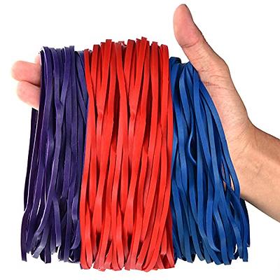 Rubber Bands, Size 64 (3 1/2 x 1/4), Colored Latex Free Rubber Band  Strong Elastic #64 Rubber Band Bulk for Office, Colorful Elastic Band for  File