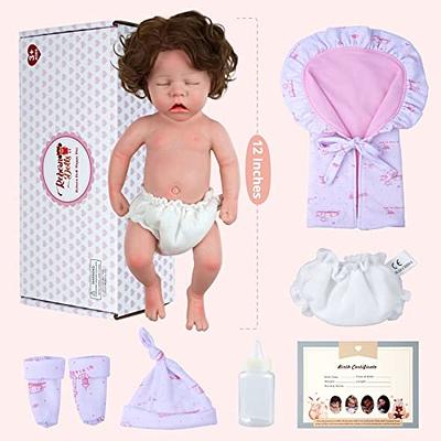  Pinky Reborn Baby Dolls Girl 20 Inch Soft Weighted Body  Realistic Newborn Baby Dolls with Pink Clothes and Headwear,Cute Lifelike  Handmade Silicone Sleeping Doll… : Toys & Games