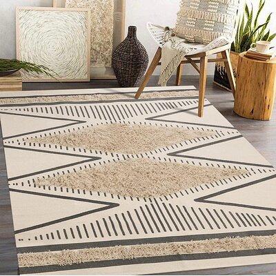 Boho Area Rug Geometric Rugs for Entryway Hallway Soft Indoor Carpet Floor  Mat
