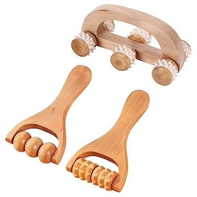 Wooden Massage Tools Set - 6 Piece Reflexology Tool Kit