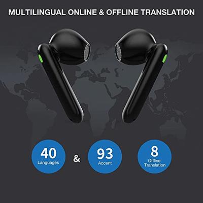 WT2 Edge Best Instant Language Voice Translator Earpiece