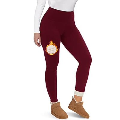 Fleece lined thermal warm butt lift elasticity lounge ladies