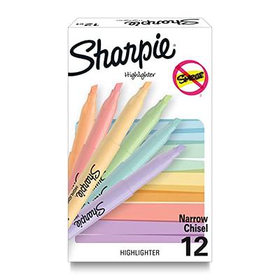 Sharpie S Note Highlighters Chisel Tip Assorted Colors Pack Of 12