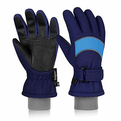 Hikenture Kids Snow Gloves,Winter Waterproof Gloves for Boys &Girls,Insulated Ski Gloves with 3M Thinsulate for Youth