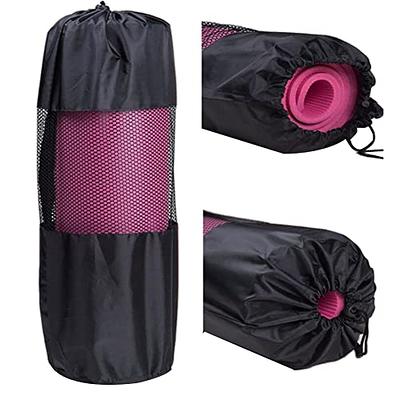 Yoga Mat Bag, AROME Waterproof Yoga Bag Mat Carrier Exercise Yoga Carrying  Bag for Women Men, Full-Zip Yoga Gym Bag with 2 Multi-Functional Pockets  and Adjustable Strap for 1/4 1/3 2/5 Thick