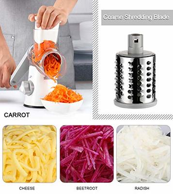 Ourokhome Salad Spinner Lettuce Spinner, One-handed Easy Press Large Salad  Dryer Mixer and Rotary Cheese Grater Shredder - 3 Drum Blades Manual Speed  Round Food Slicer Nut Grinder - Yahoo Shopping