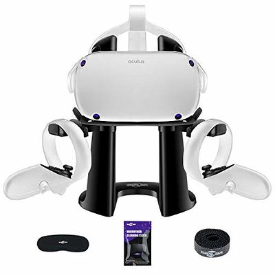 Wasserstein VR Headset Stand Controllers Holder Gaming Accessories for  Oculus Quest, Quest 2, and Rift S (Black) OQ2VRHeadsetStandBlkUS - The Home  Depot