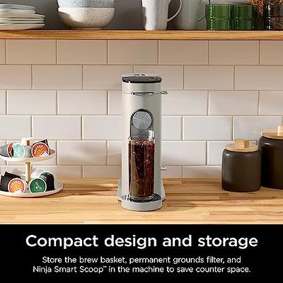  Ninja PB041ST Pods & Grounds Single-Serve Coffee Maker, K-Cup  Pod Compatible, 56-oz. Reservoir, 6-oz. Cup to 24-oz. Travel Mug Brew  Sizes, Iced Coffee Maker, Stone: Home & Kitchen