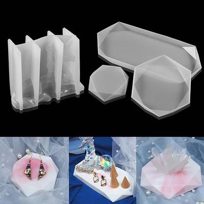 Large Resin Tray Mold Silicone Epoxy Diy Casting Mould Coaster Molds Tools  Craft