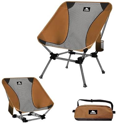  LEADALLWAY 2 Piece Fishing Chair with Cooler Bag + Low